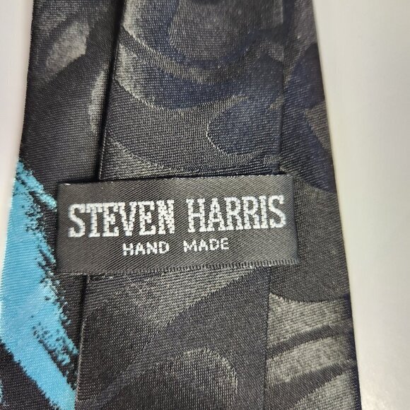 Steven Harris American Flag Bald Eagle Patriotic Necktie Men's Stars and Stripes - Picture 7 of 8